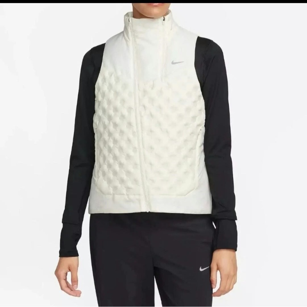 Nike Therma-Fit ADV Repel Aeroloft Running Vest FB7606-110 Women's XL/Off  White